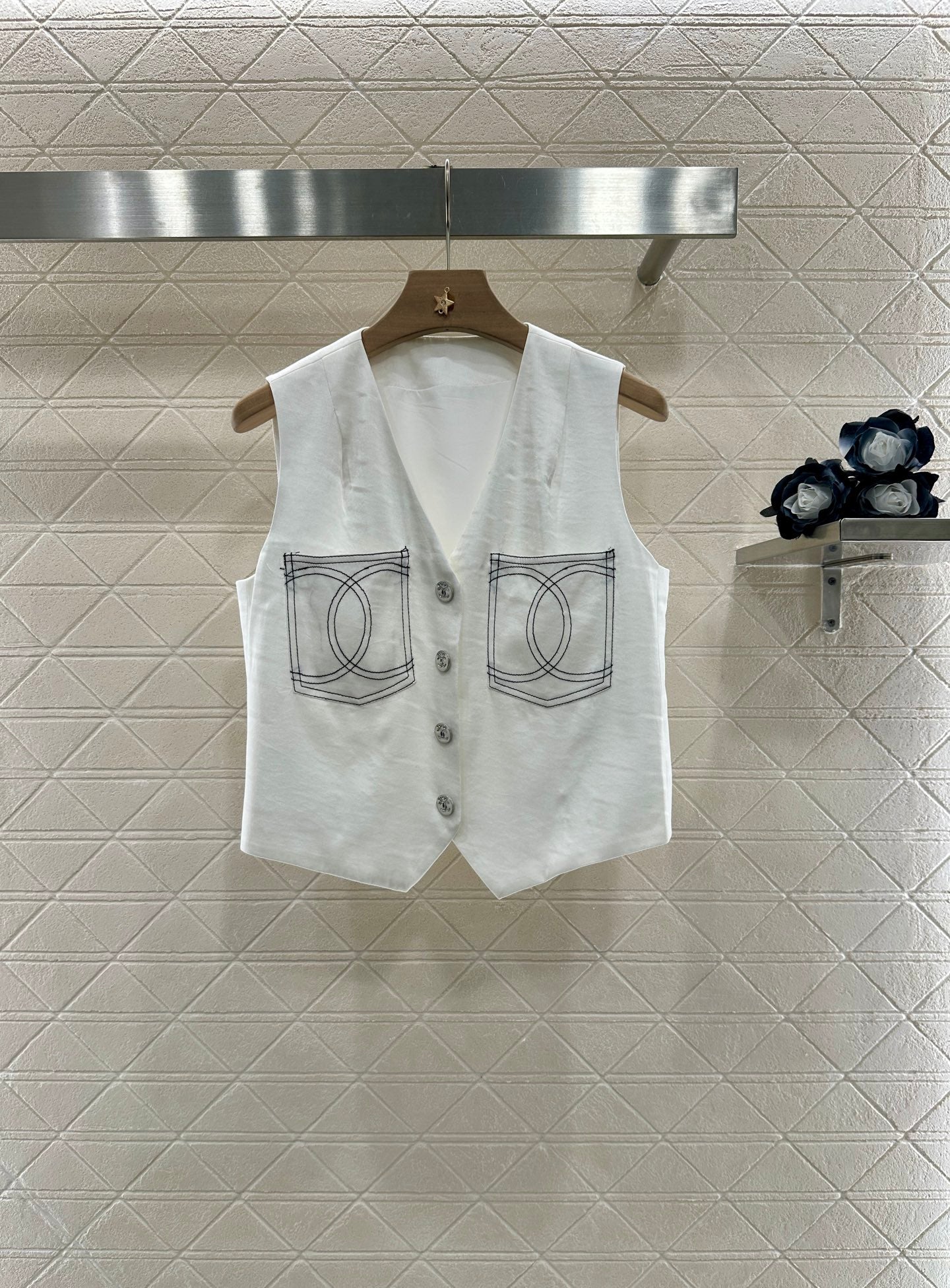 25 new product Double C vest shorts set