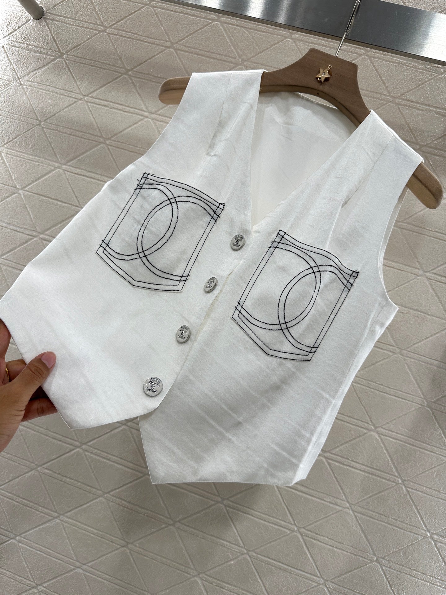 25 new product Double C vest shorts set