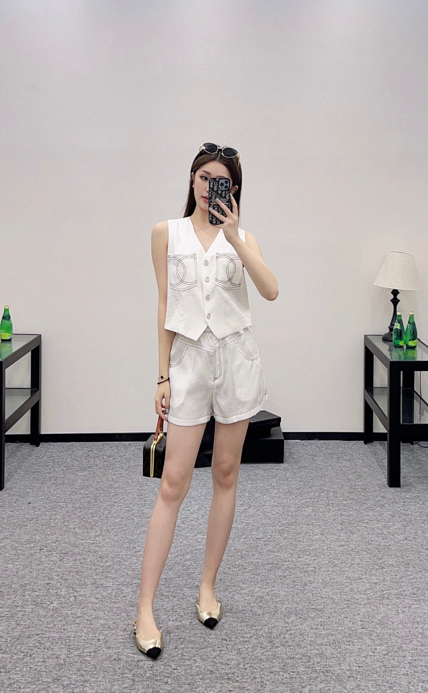25 new product Double C vest shorts set