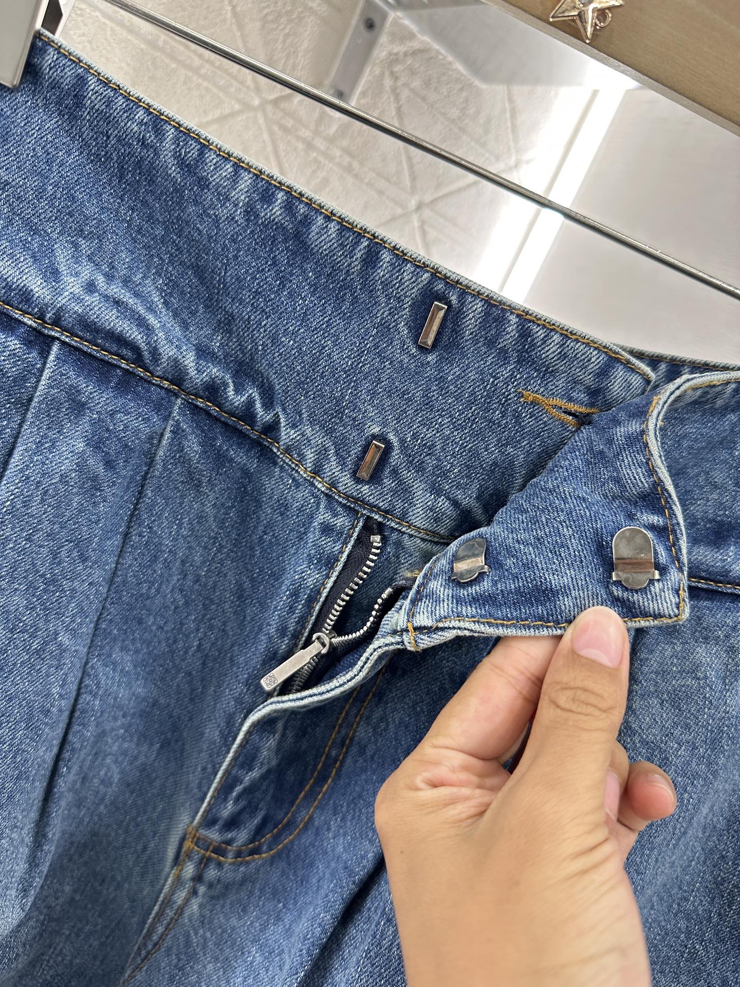 2025 new product Super cool denim cropped pants