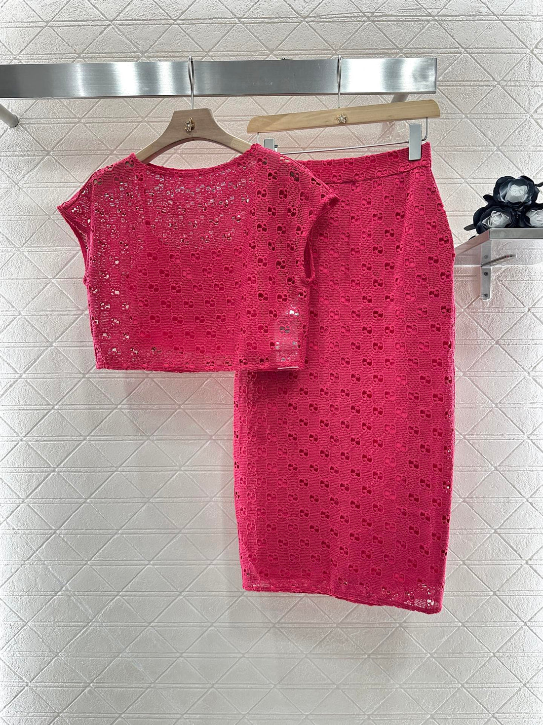 2025 new product Embroidered silk suit
