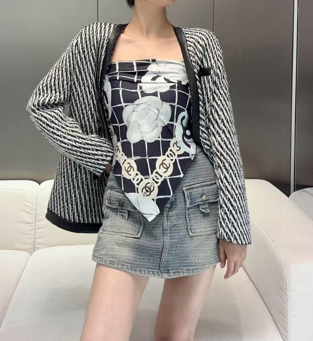 New Arrival Silk Scarf Top