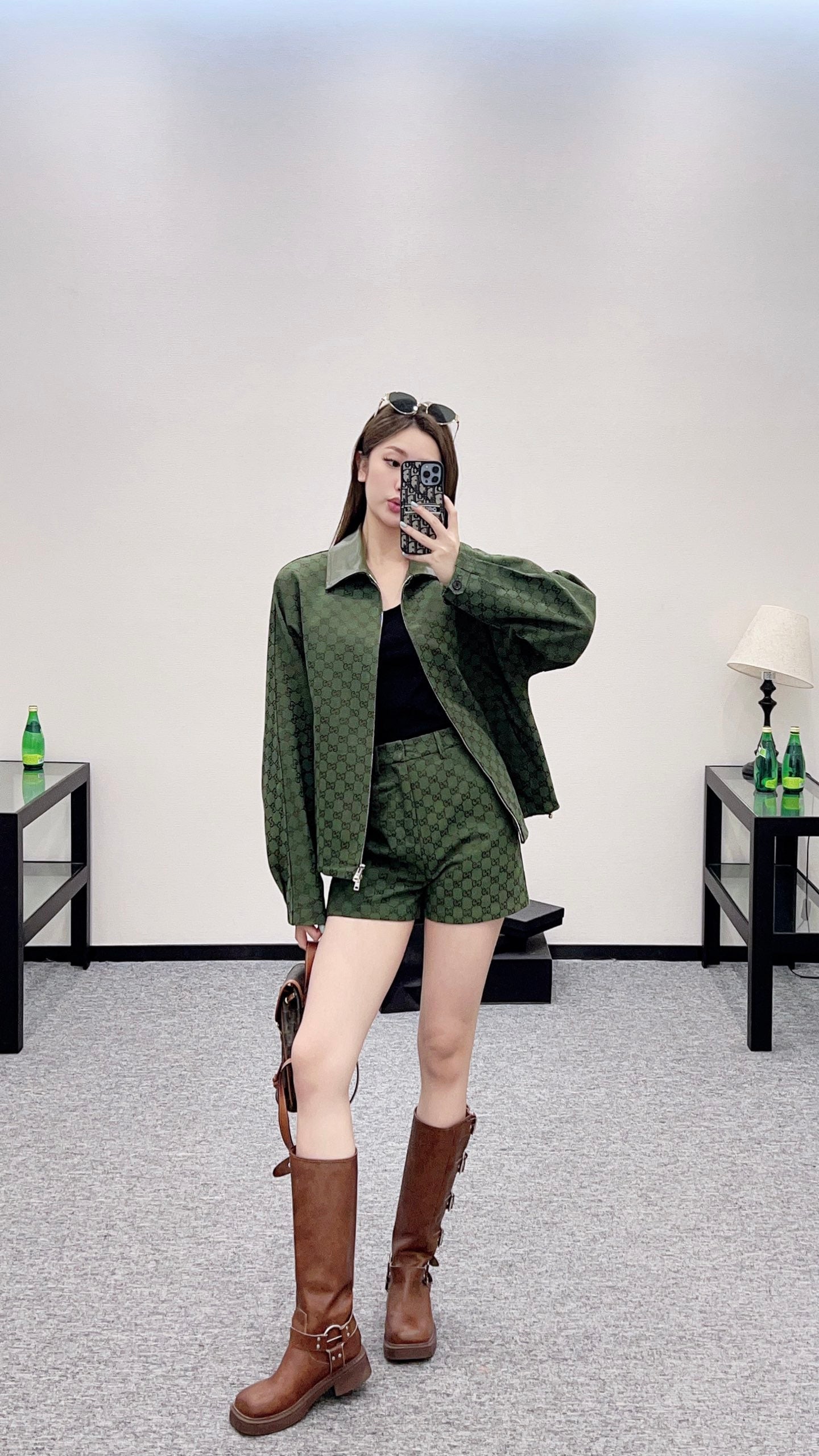 2025 new products Zipper jacket, coat and shorts set