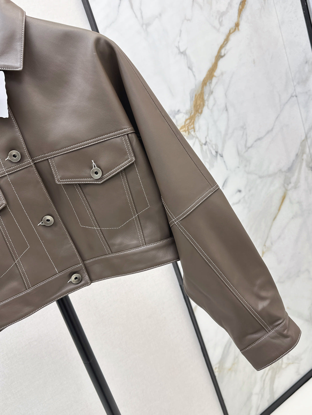 25fw leather jacket