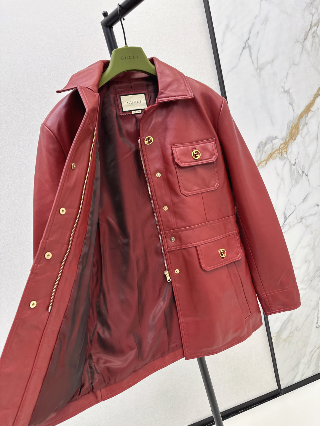 25fw leather jacket