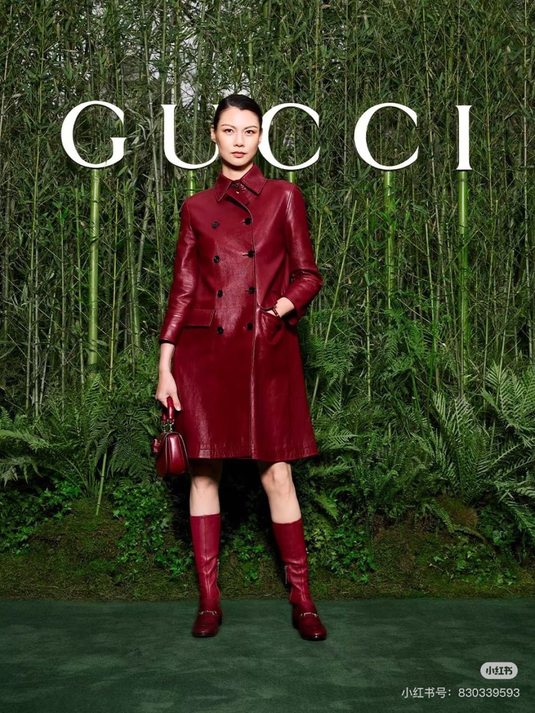 25fw leather trench coat
