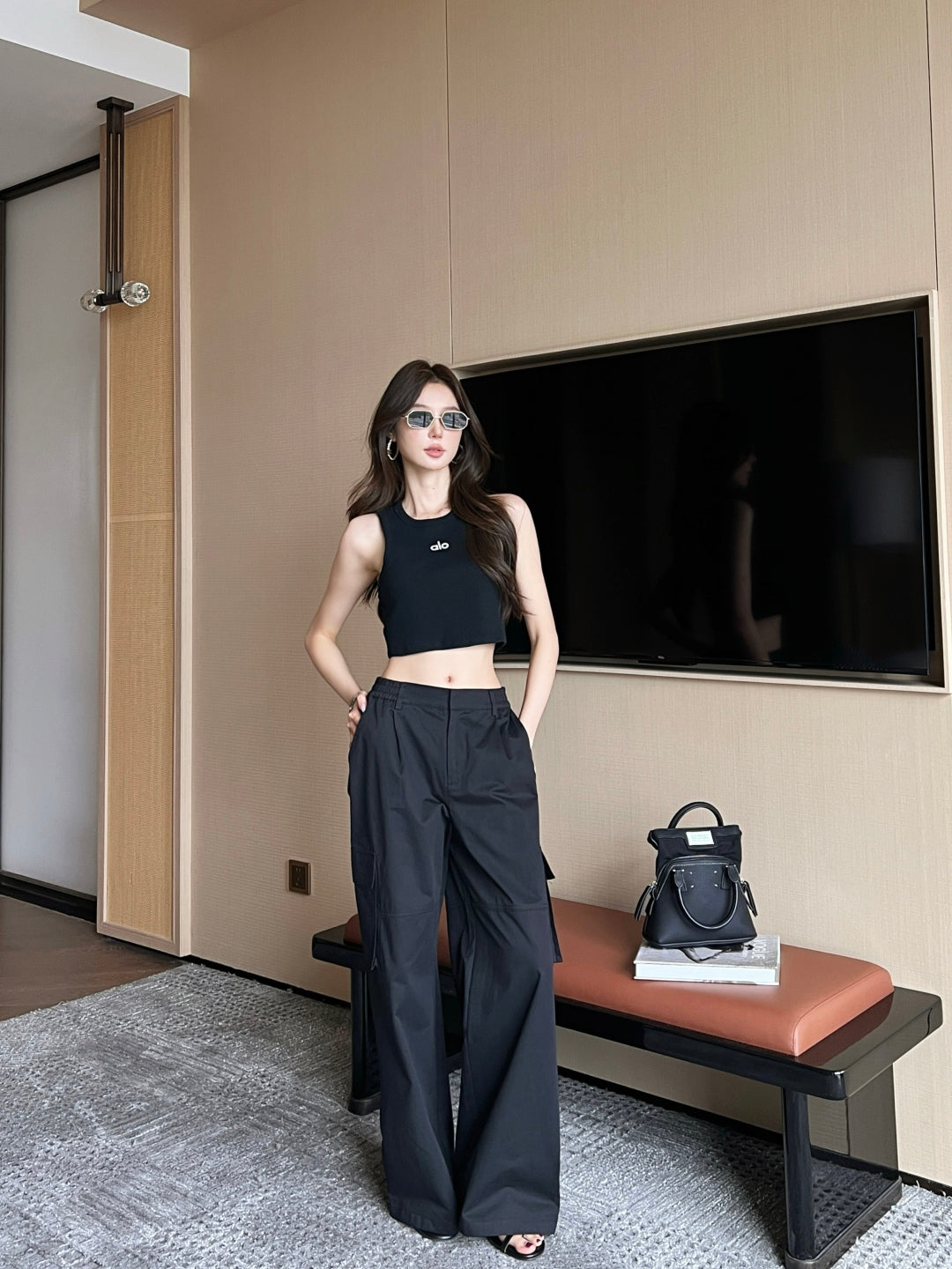 25ss embroidered pants
