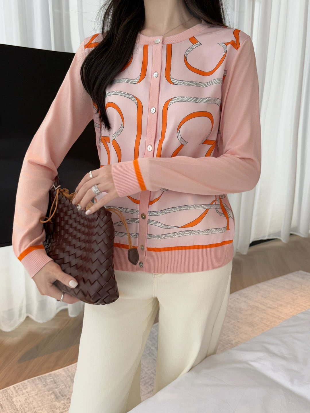 25ss printed cardigan