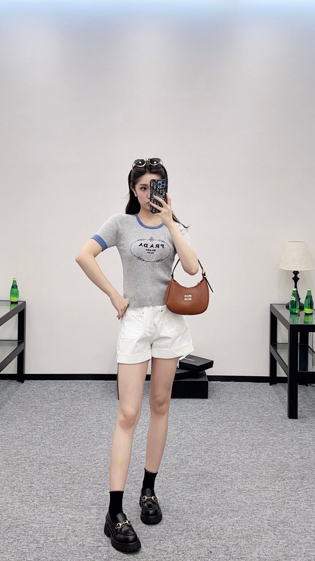 2025 new product Embroidered knitted short sleeves