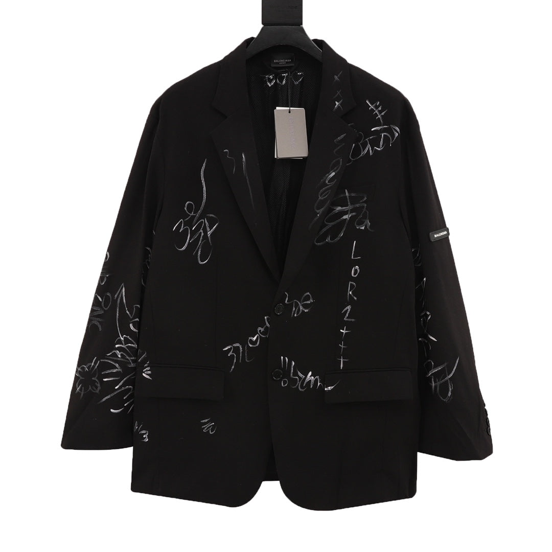 printed blazer