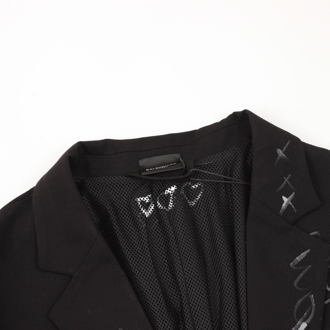 printed blazer