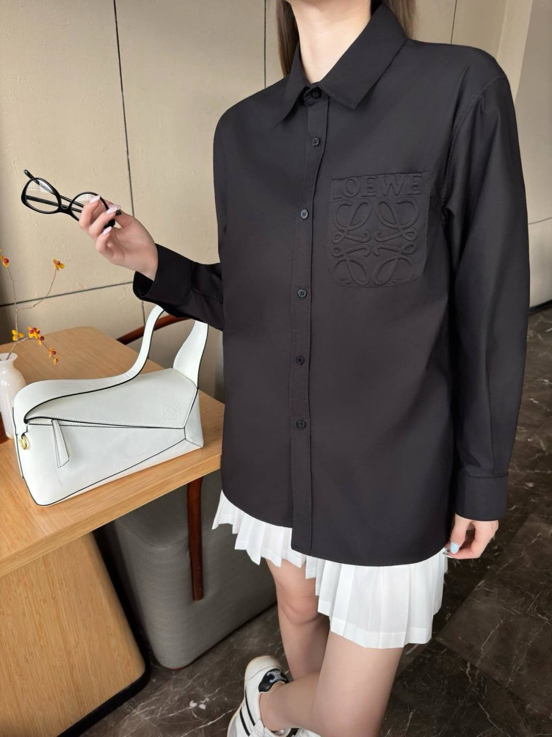 25fw embroidered shirt