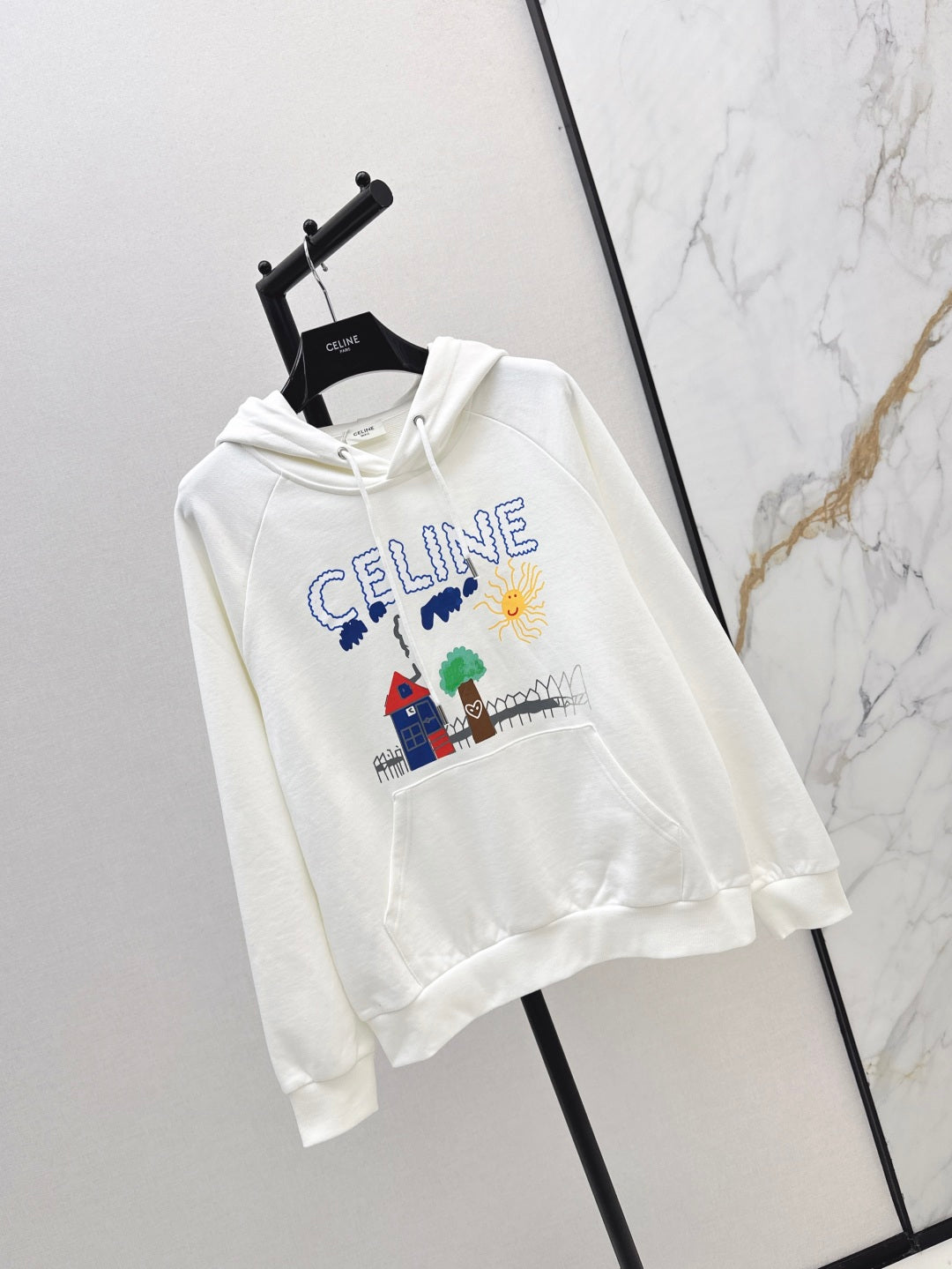 25fw printed hoodie