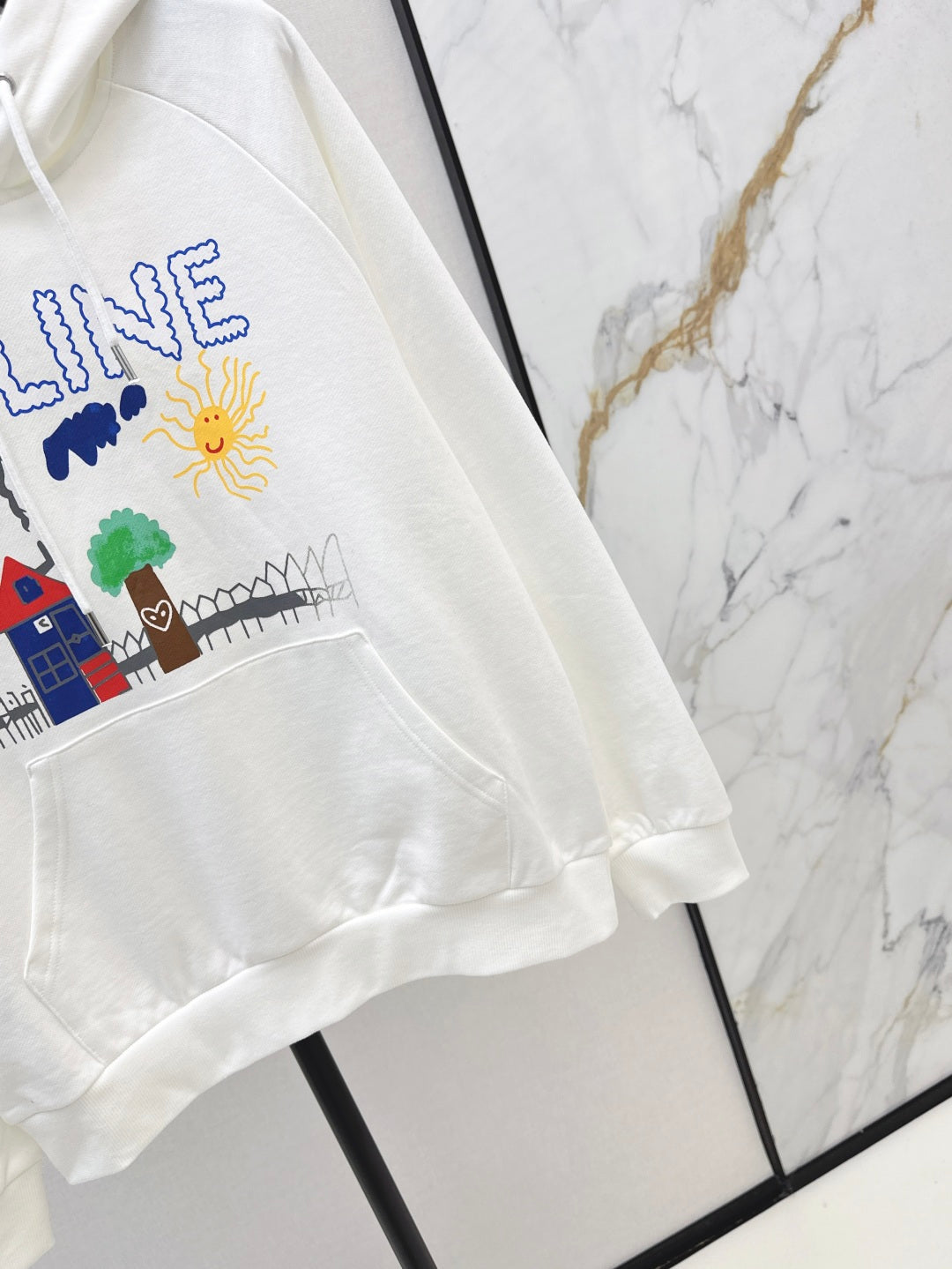 25fw printed hoodie
