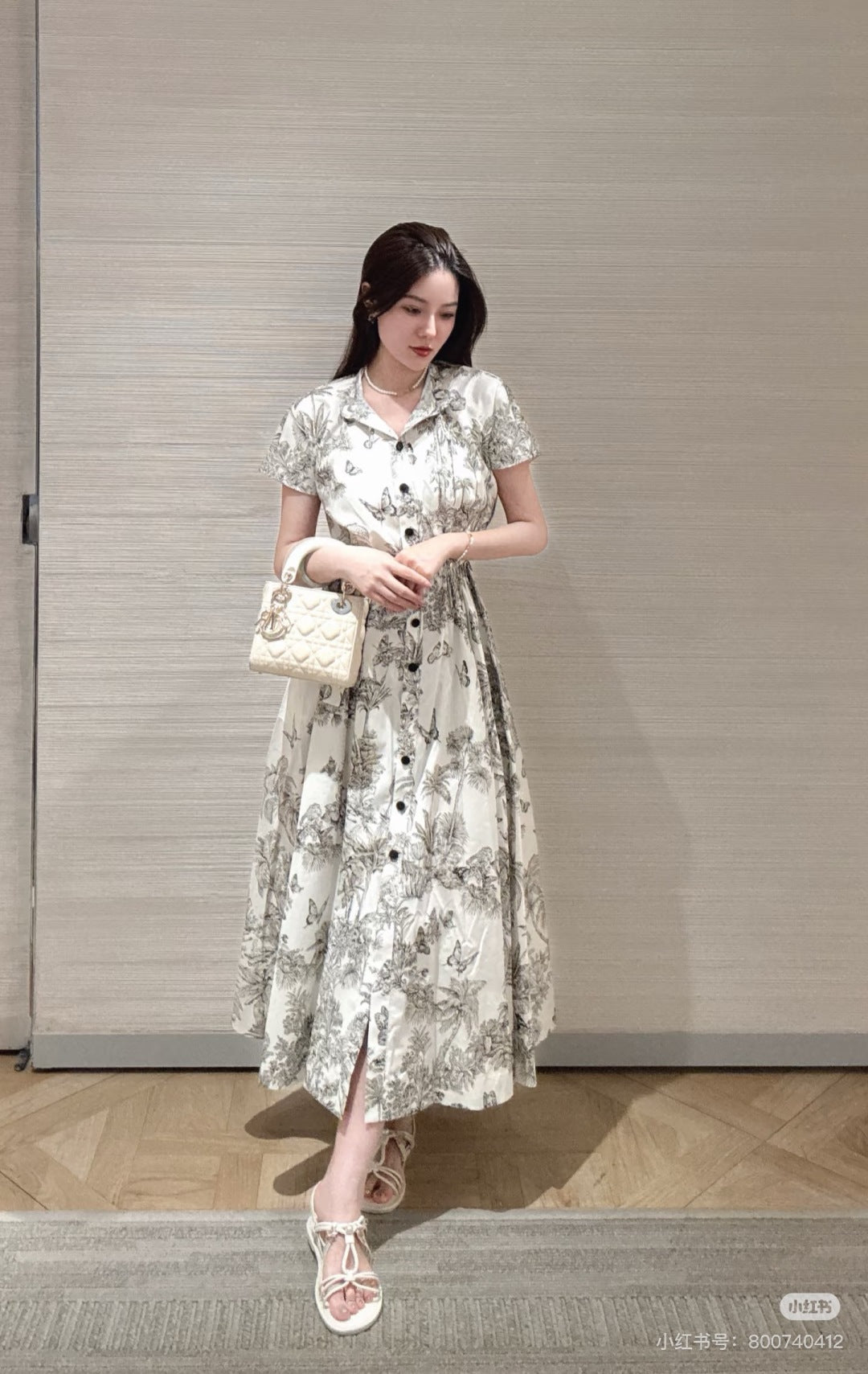 25fw printed dress