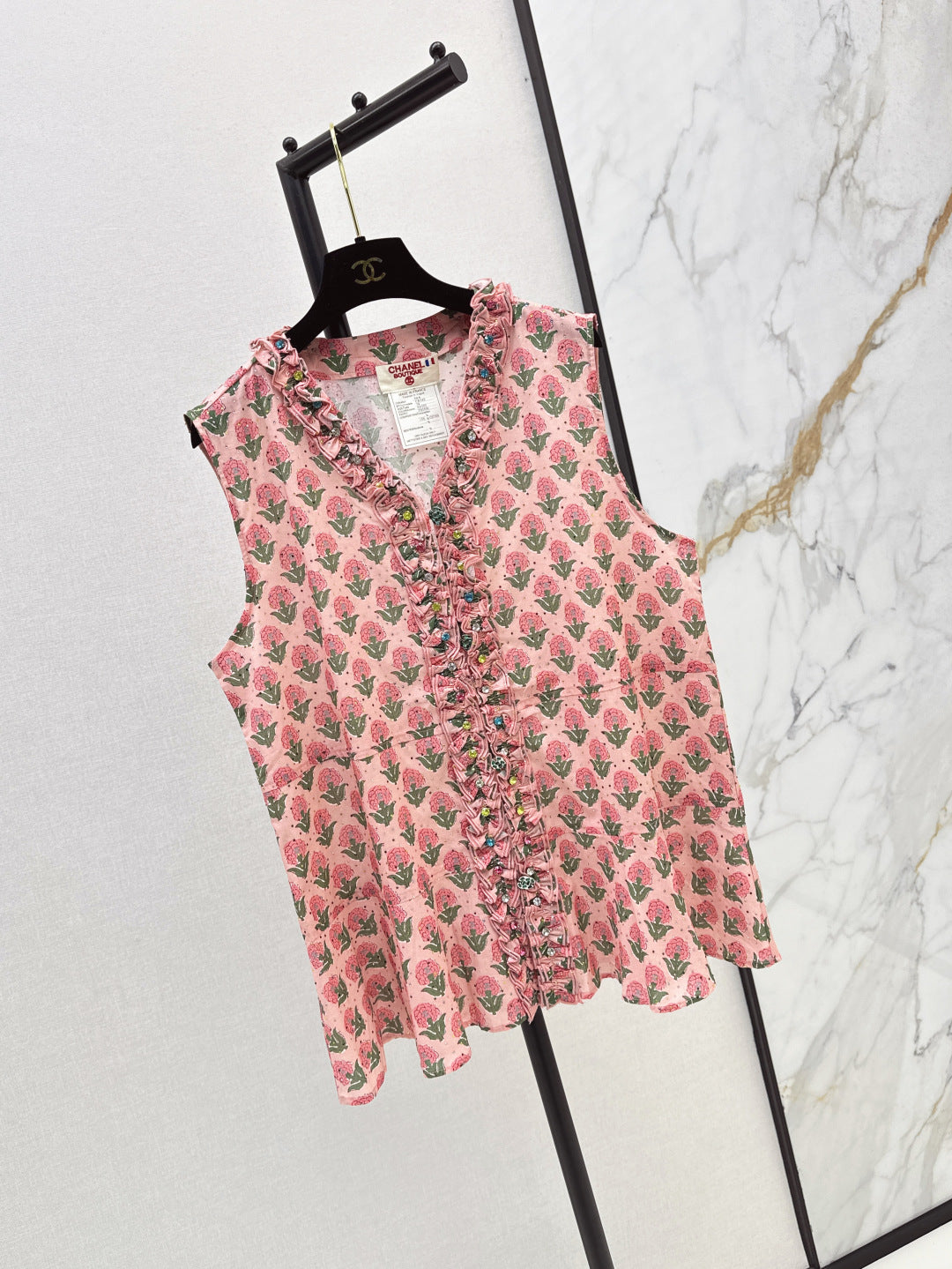 25fw ruffle vest