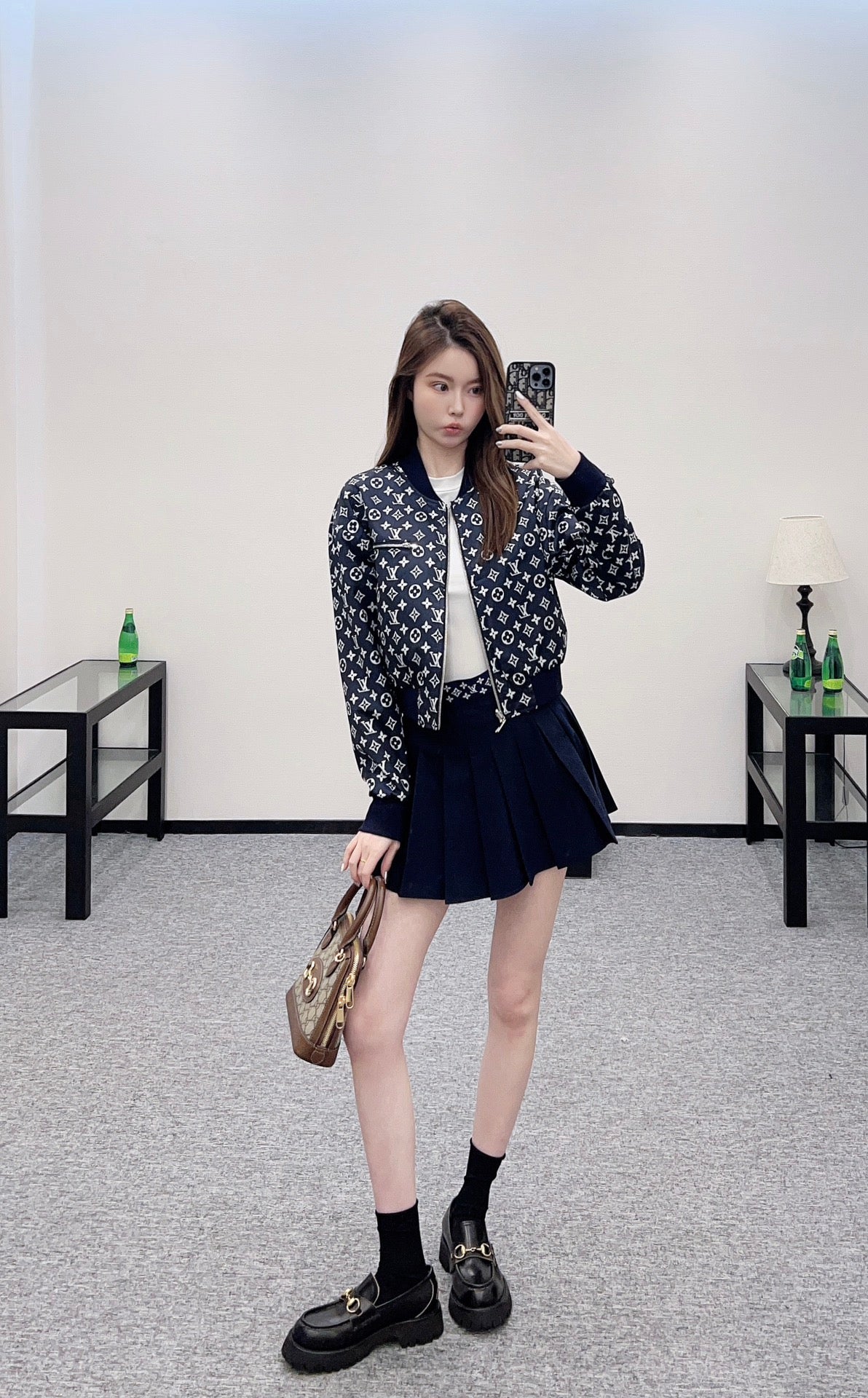 2025 New Arrivals Reversible Jacket and Skirt Set