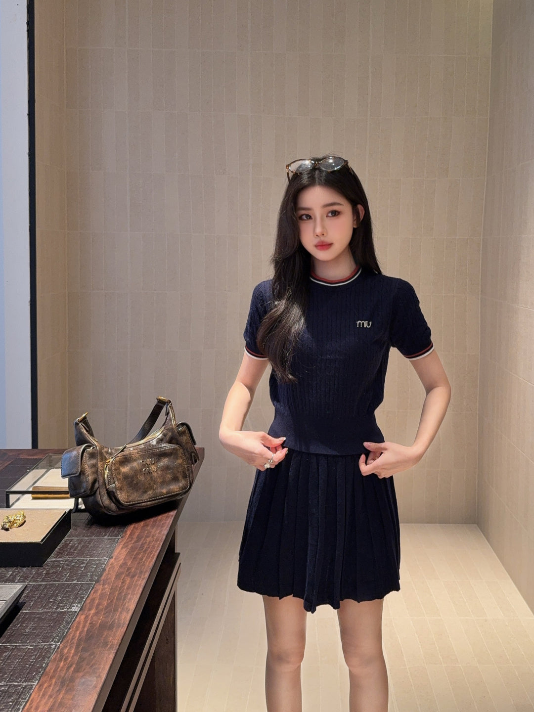 25fw knitted suit
