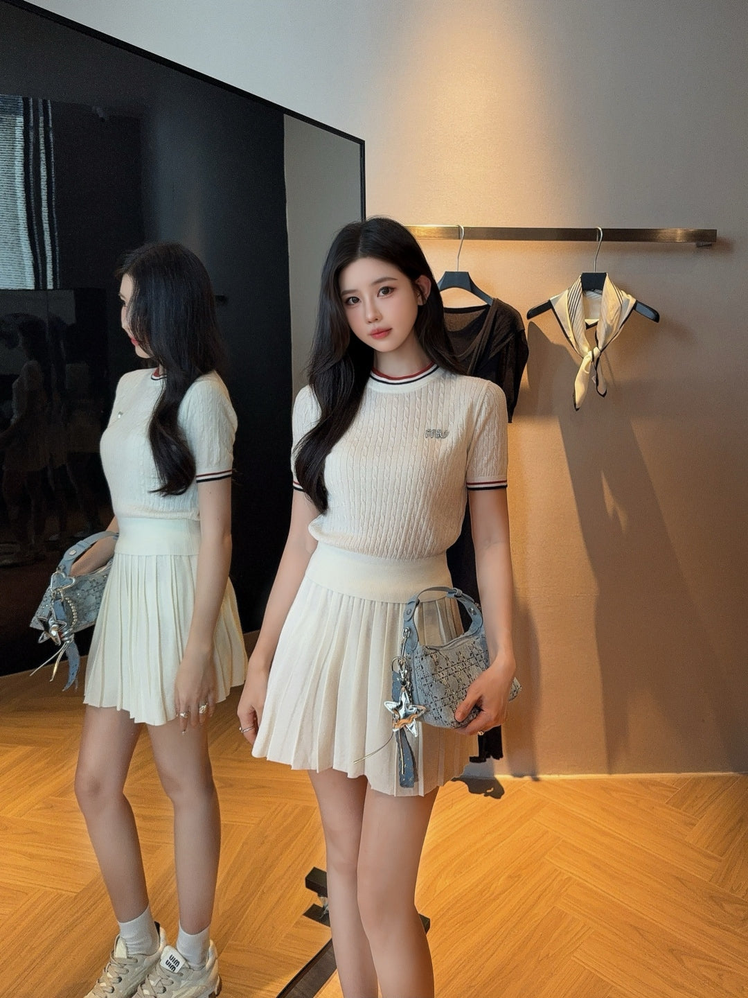 25fw knitted suit