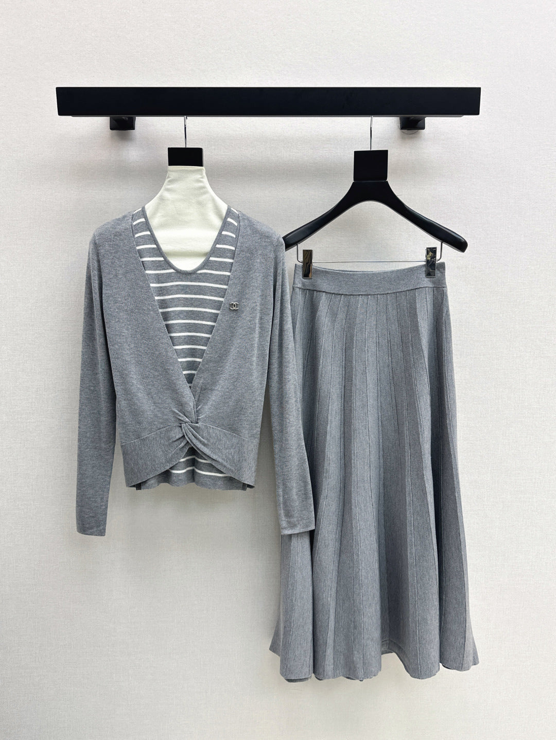 25fw knitted suit