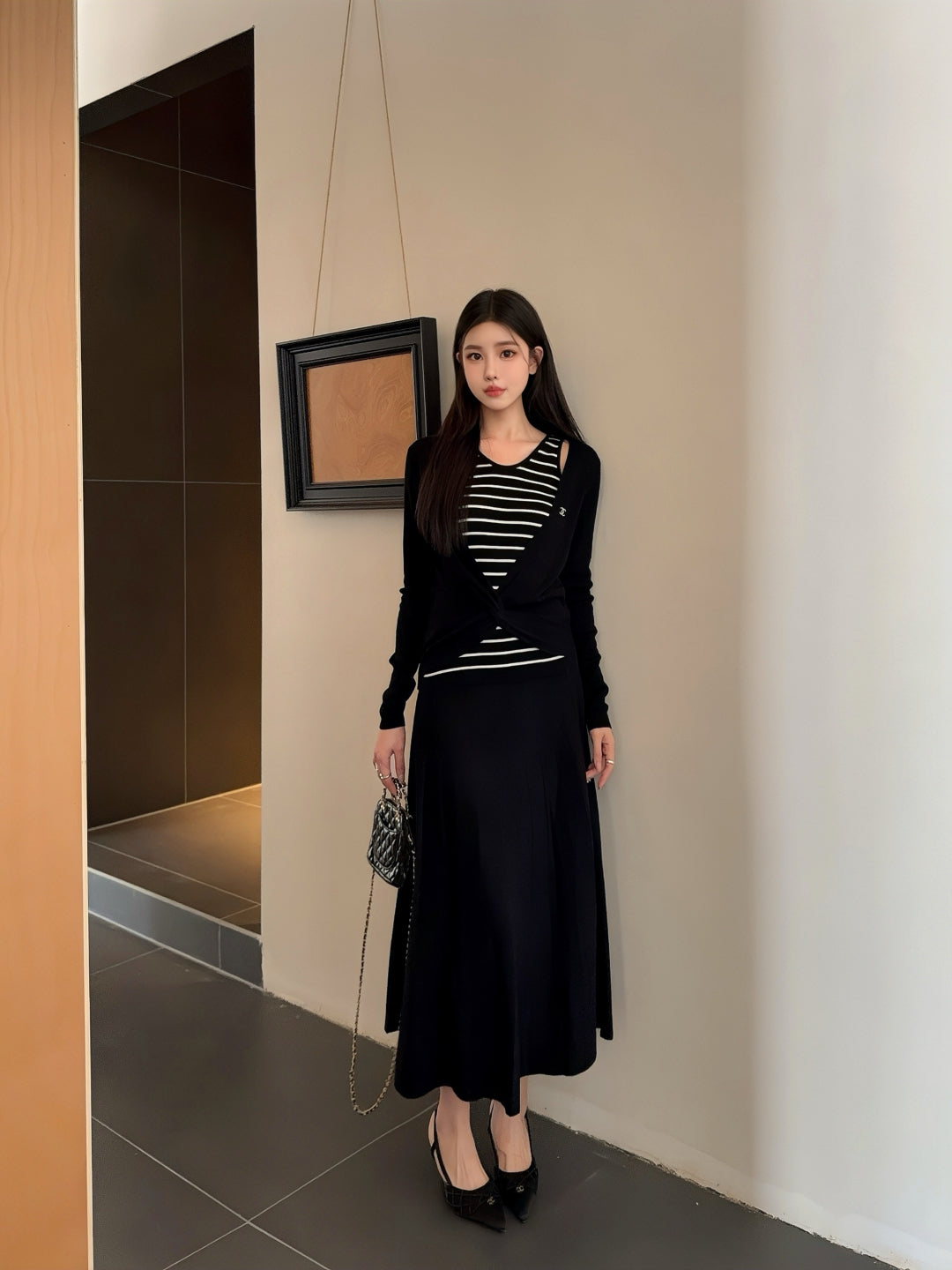 25fw knitted suit