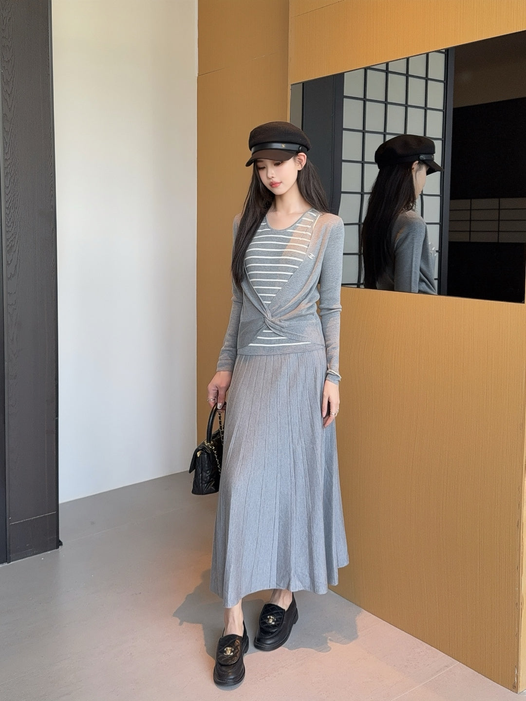 25fw knitted suit