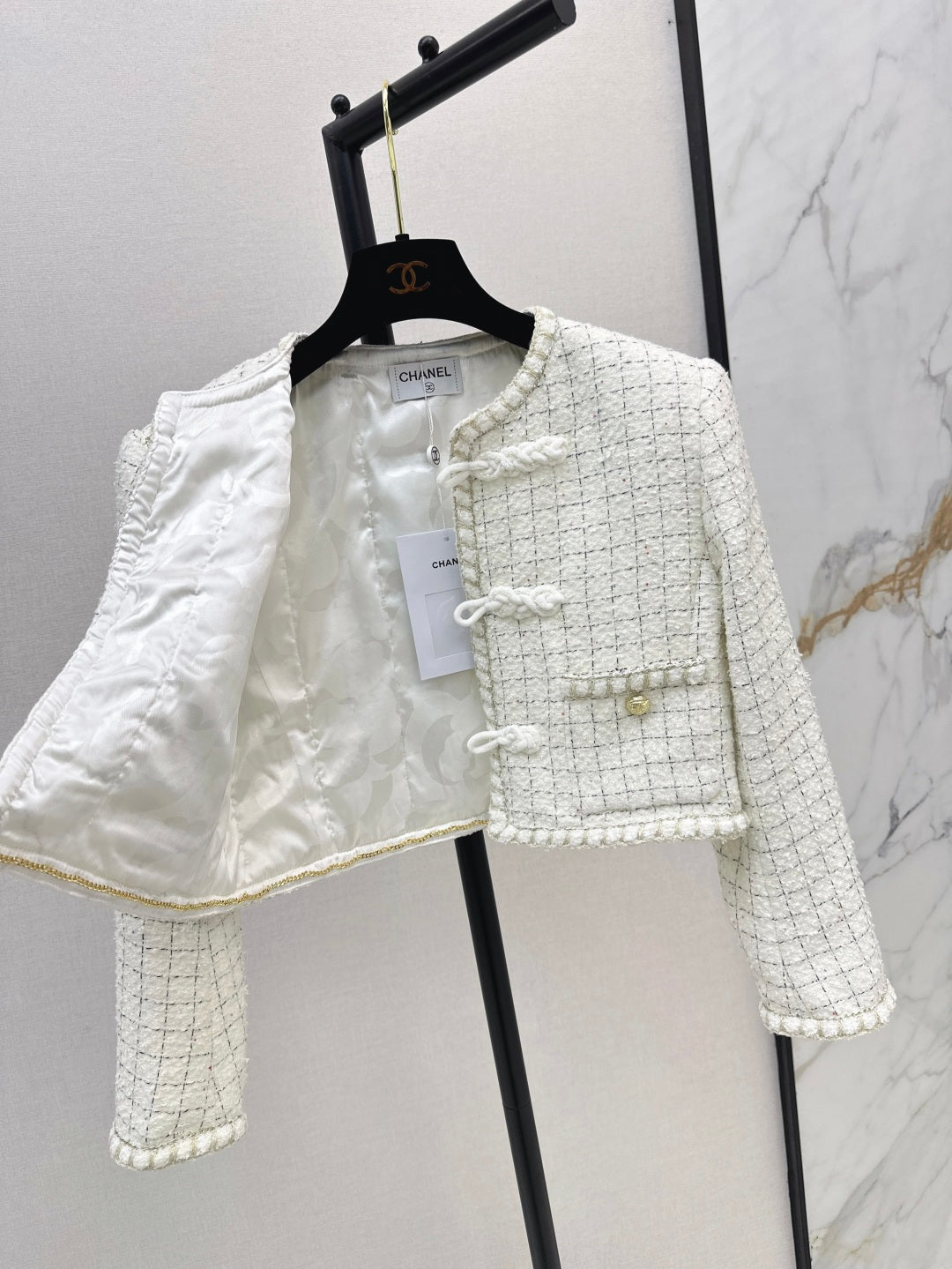 25fw woven crop jacket