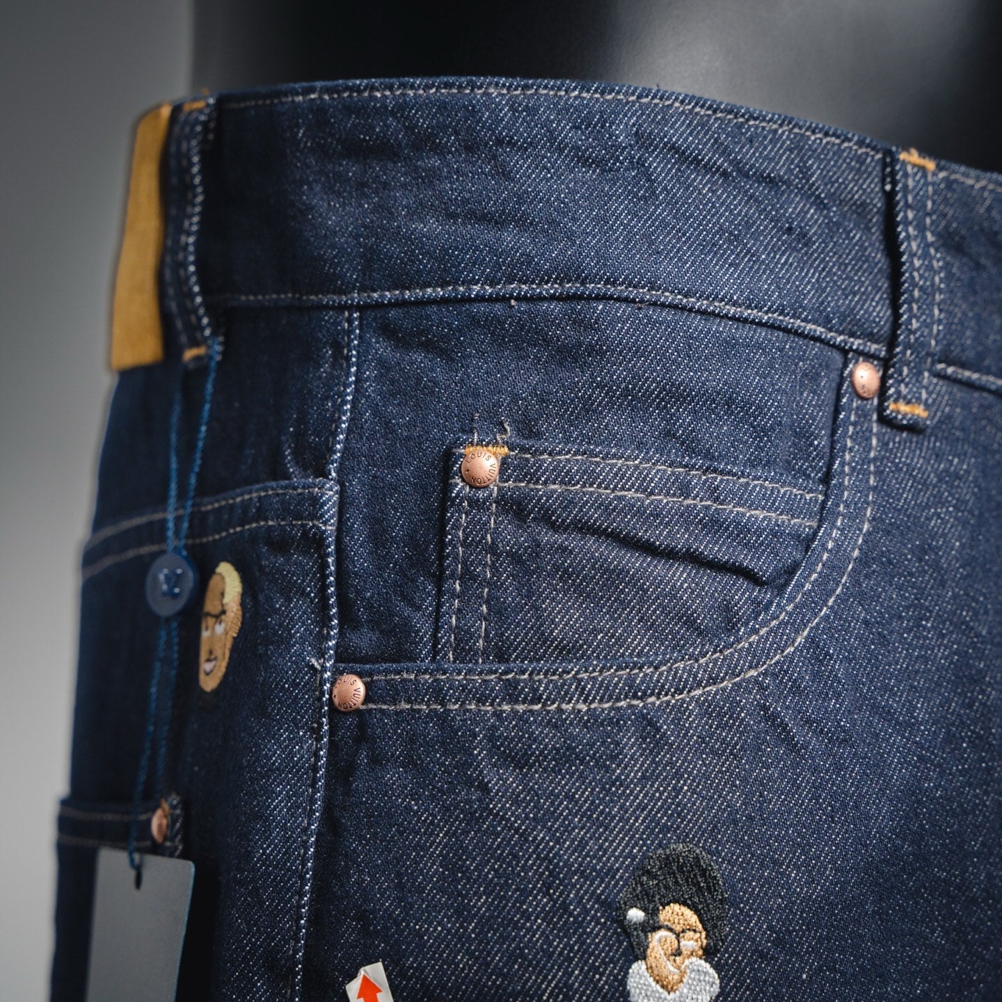 25fw embroidered jeans