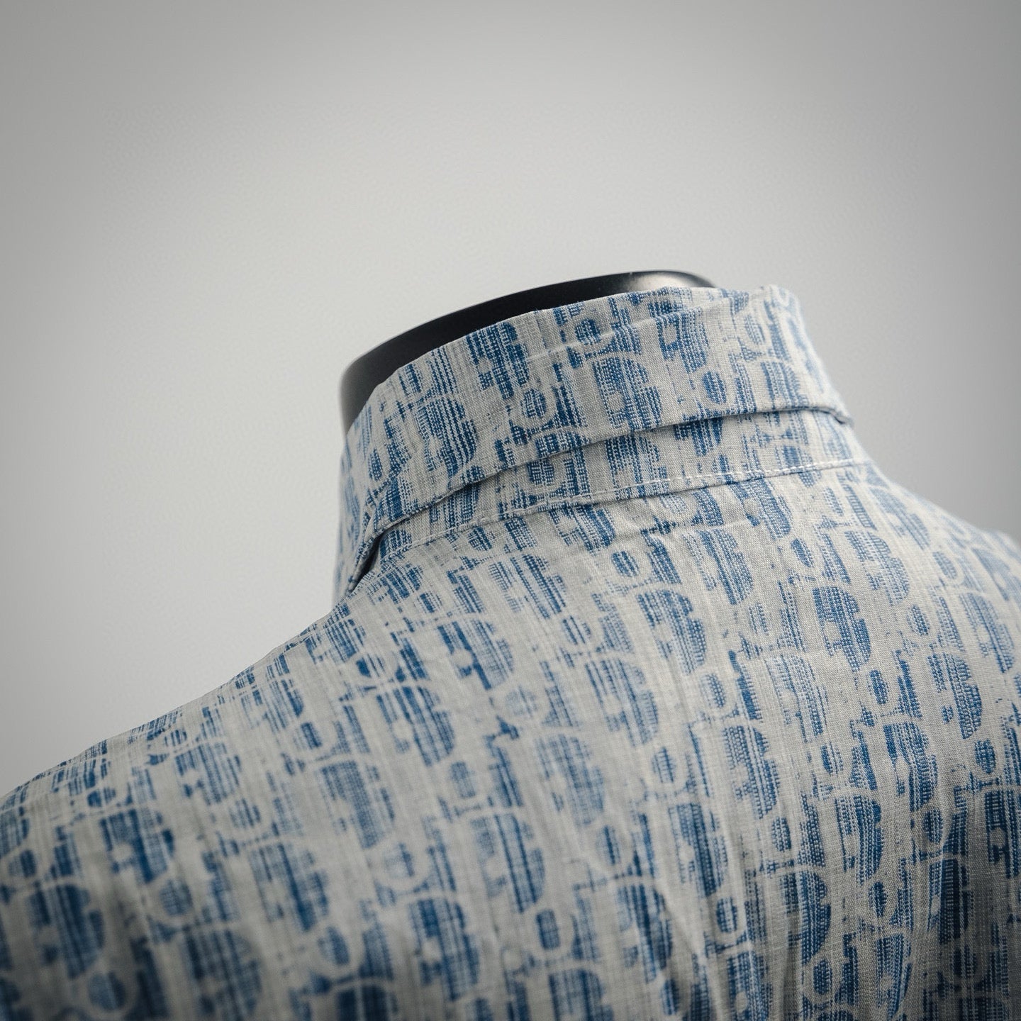 22ss printed denim shirt
