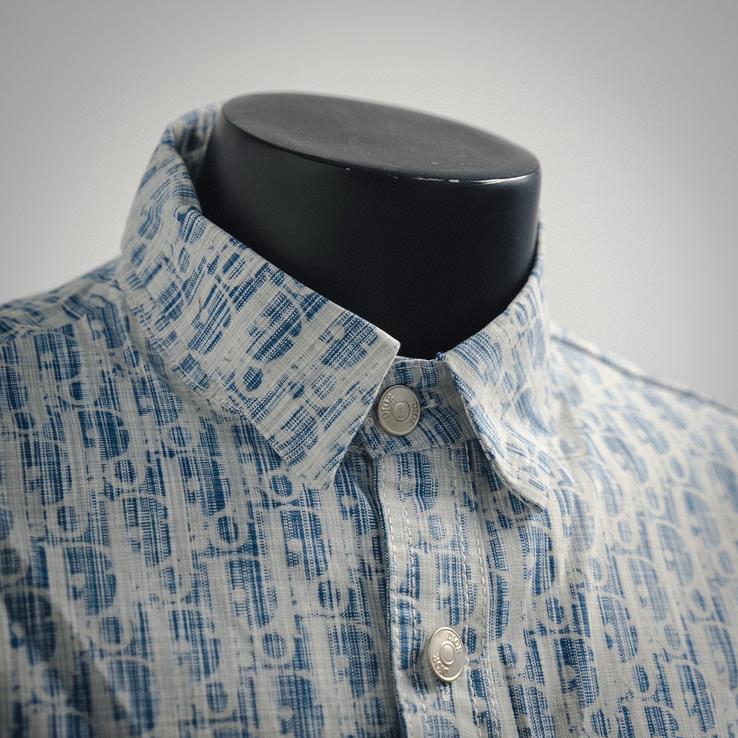 22ss printed denim shirt