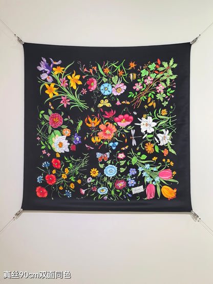 25 Floral Scarf