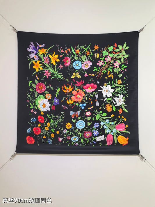 25 Floral Scarf