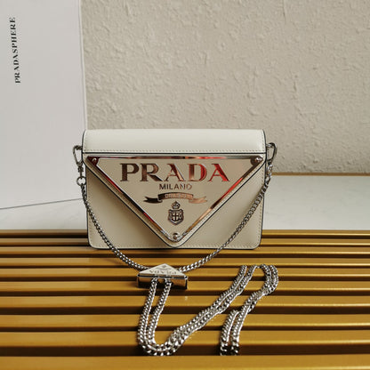 Large Triangle Logo Chain Bag