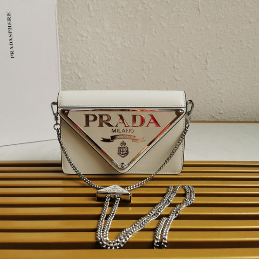 Large Triangle Logo Chain Bag