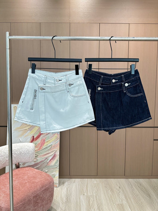 25 New Denim Skirt Pants