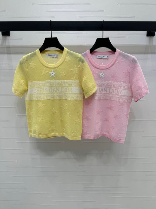 25 Colorblocked Logo Knit Short Sleeve