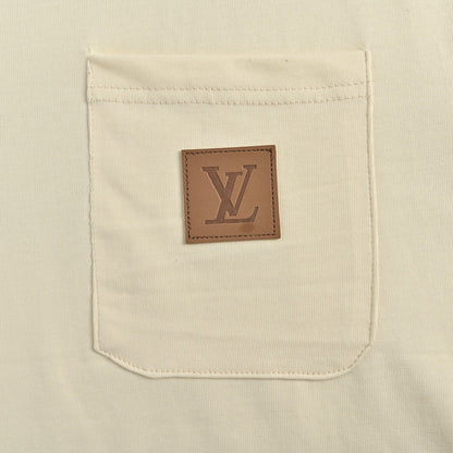 25ss pocket leather badge short sleeved shirt