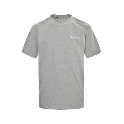 cursive signature embroidered lettering short sleeves