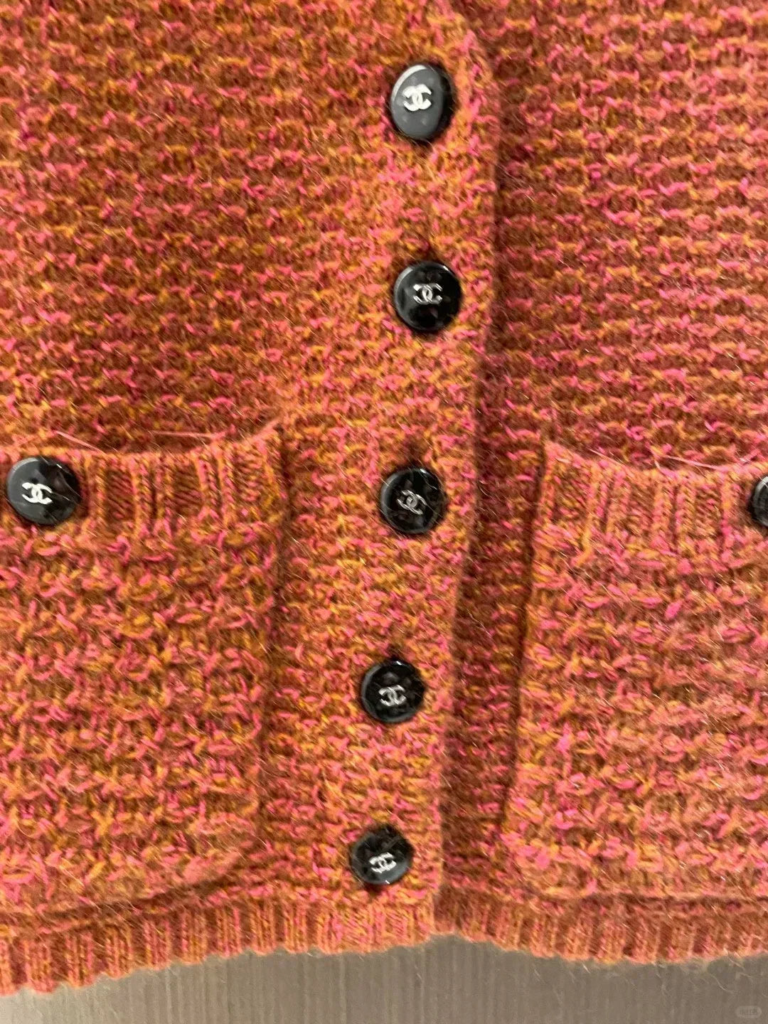 Orange double pocket vest