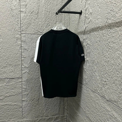 Bamboo letter embroidery T-shirt