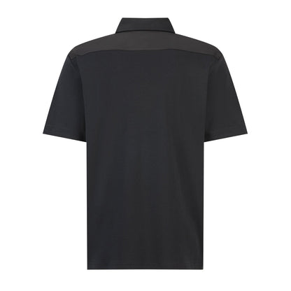 25 Nylon patchwork pocket polo shirt