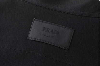 25 Nylon patchwork pocket polo shirt