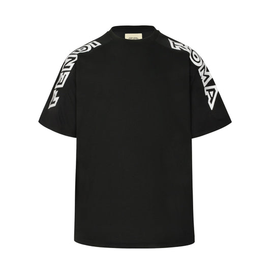 Shoulder embroidered short sleeves