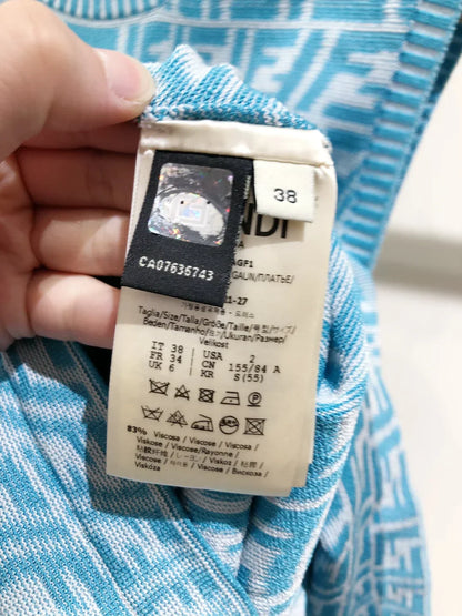 Full logo camisole skirt