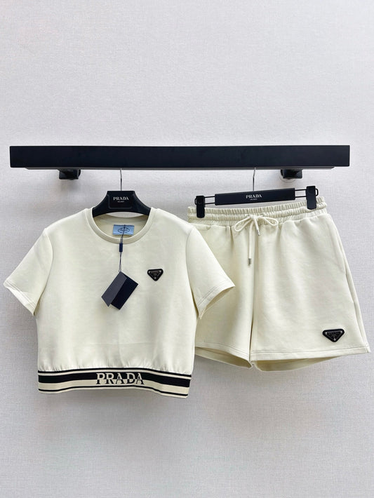 25ss Printed fashion casual suit