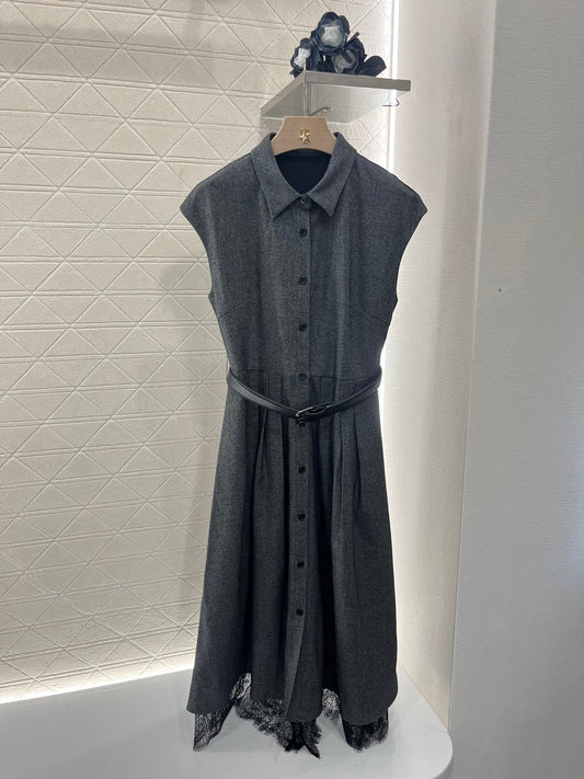 25SS Belt lace dress