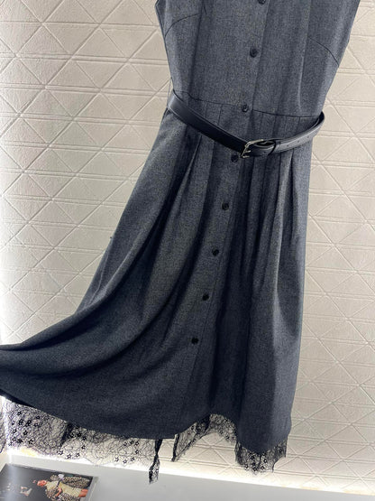 25SS Belt lace dress