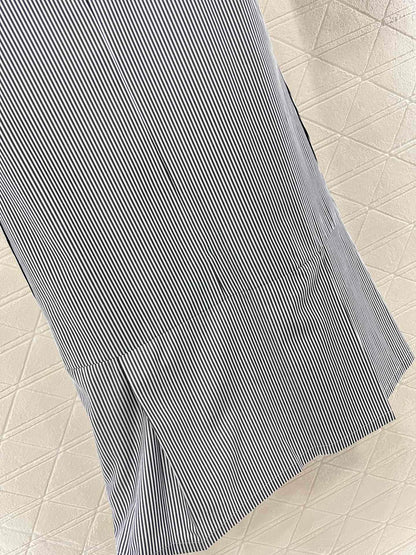 25SS Striped vest skirt
