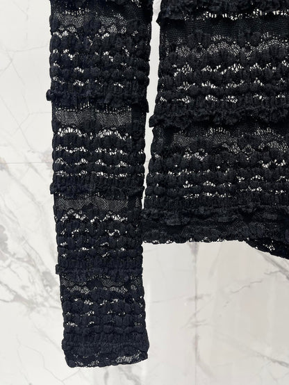 25SS Lace long sleeved top