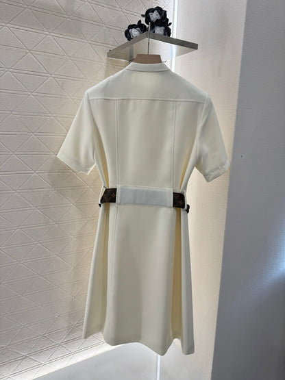 25SS Belt double breasted dress